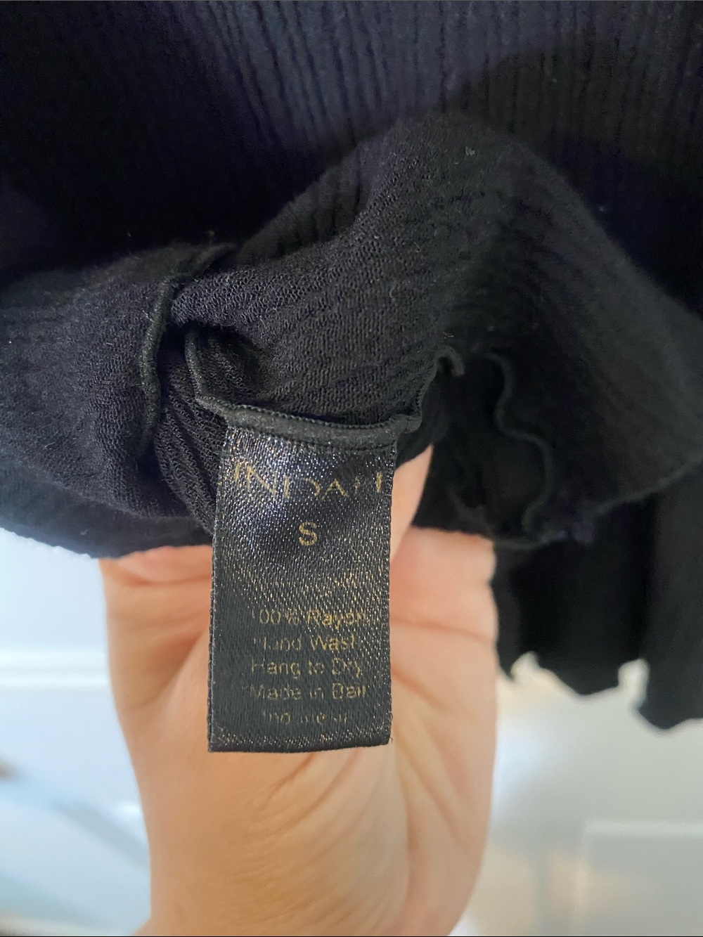 Indah Black Pleated Spaghetti Strap Camisole - Picture 3 of 6